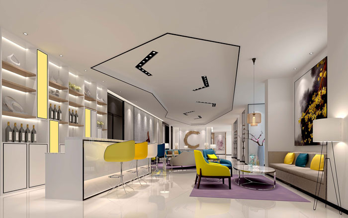 金山區500平服裝公司辦公室裝修設計-第1張圖片-上海古都建筑設計集團 金山區500平服裝公司辦公室裝修設計-第1張圖片-上海古都建筑設計集團