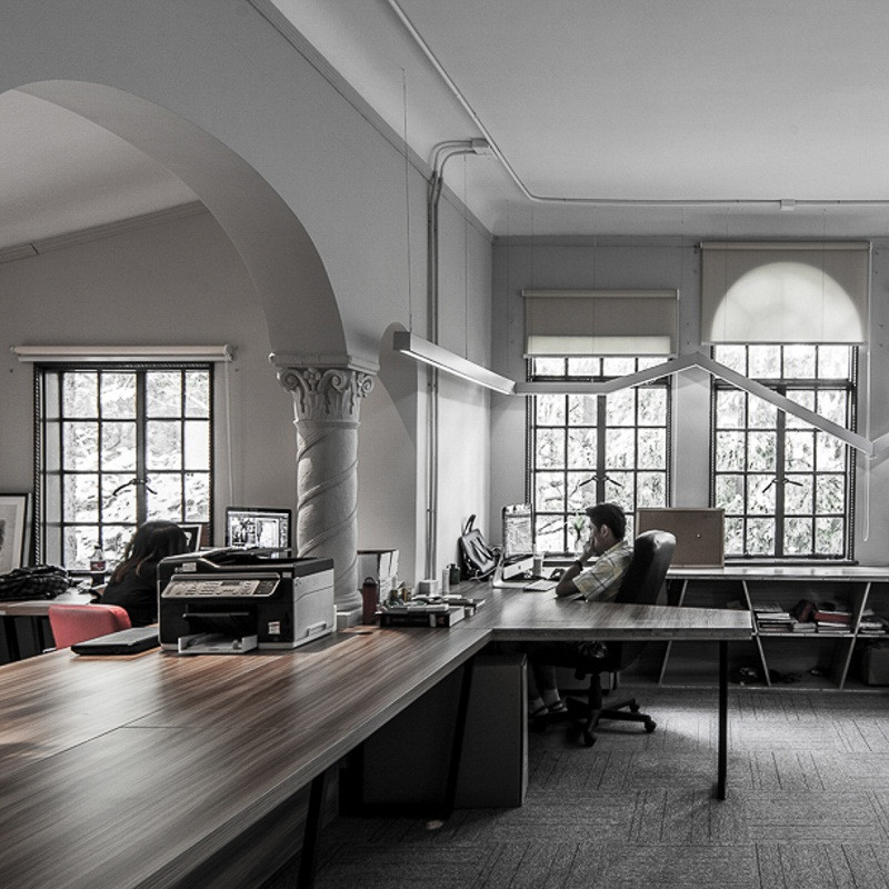 黃浦區(qū)辦公室裝修北歐復古風格設計-第1張圖片-上海古都建筑設計集團