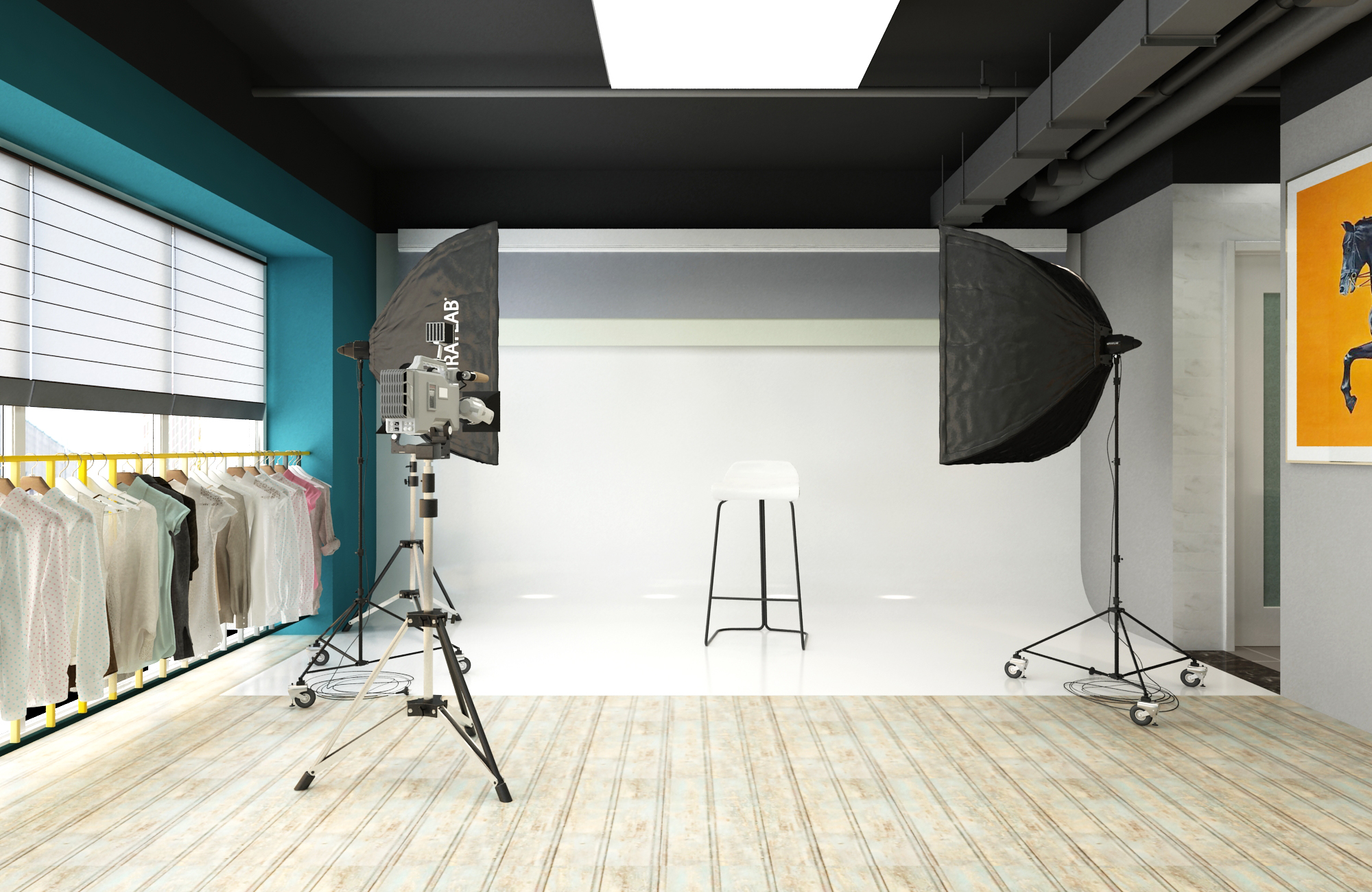 徐匯區小型攝影棚辦公室裝修設計-第4張圖片-上海古都建筑設計集團 徐匯區小型攝影棚辦公室裝修設計-第4張圖片-上海古都建筑設計集團