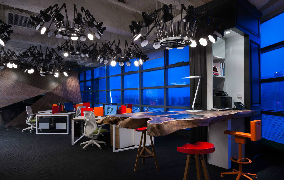 上海夜景辦公室裝修設計-第5張圖片-上海古都建筑設計集團 上海夜景辦公室裝修設計-第5張圖片-上海古都建筑設計集團