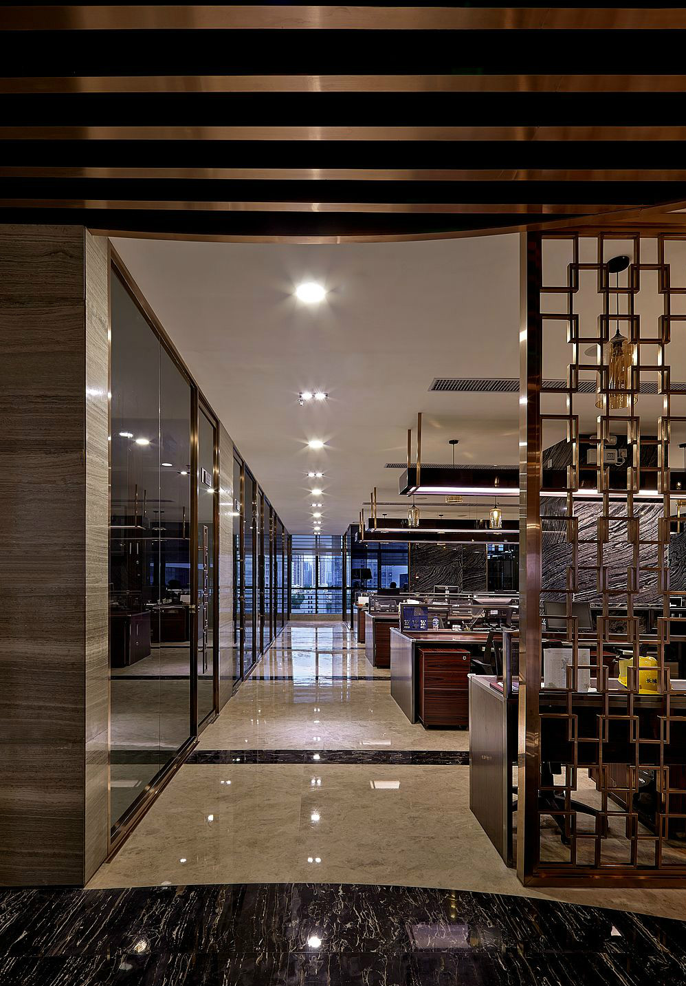 大氣奢華風格辦公室裝修設計-第2張圖片-上海古都建筑設計集團 大氣奢華風格辦公室裝修設計-第2張圖片-上海古都建筑設計集團