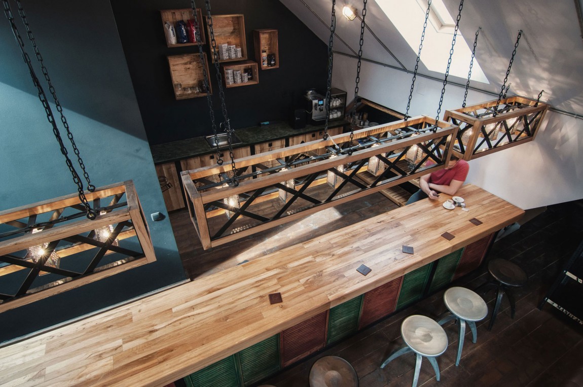 浦東新區120平工業風咖啡廳裝修設計-第10張圖片-上海古都建筑設計集團