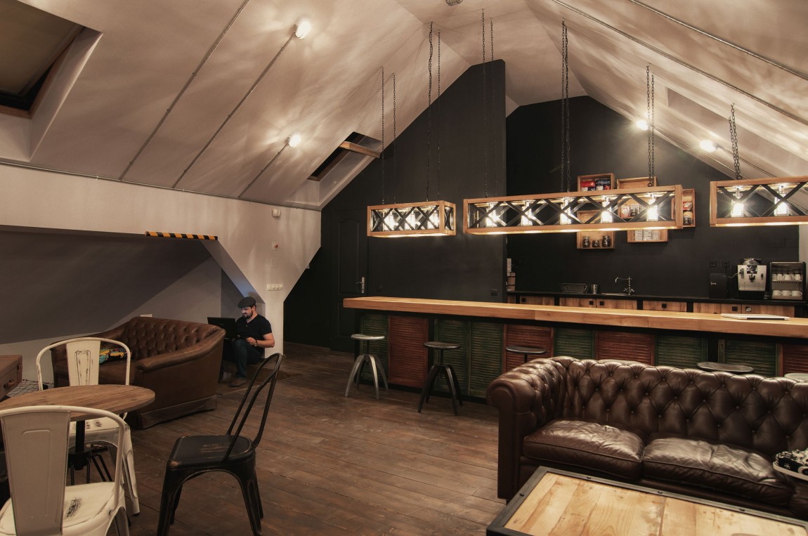 浦東新區120平工業風咖啡廳裝修設計-第18張圖片-上海古都建筑設計集團