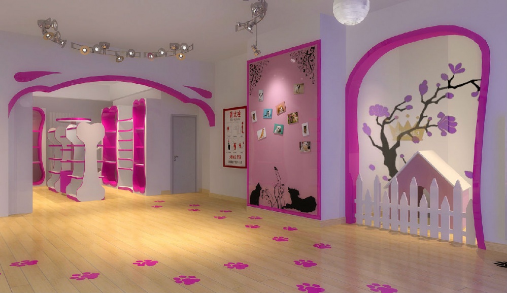 嘉定區(qū)粉色系寵物店裝修設計-第2張圖片-上海古都建筑設計集團 嘉定區(qū)粉色系寵物店裝修設計-第2張圖片-上海古都建筑設計集團
