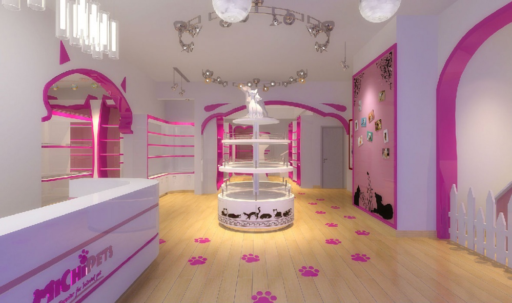 嘉定區(qū)粉色系寵物店裝修設計-第1張圖片-上海古都建筑設計集團 嘉定區(qū)粉色系寵物店裝修設計-第1張圖片-上海古都建筑設計集團