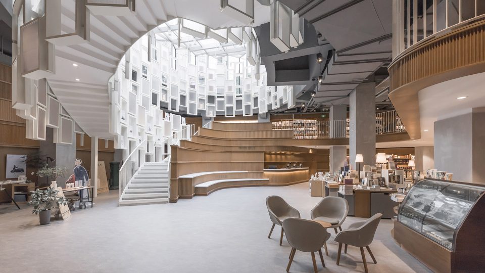 現代風格書店裝修設計-第2張圖片-上海古都建筑設計集團 現代風格書店裝修設計-第2張圖片-上海古都建筑設計集團