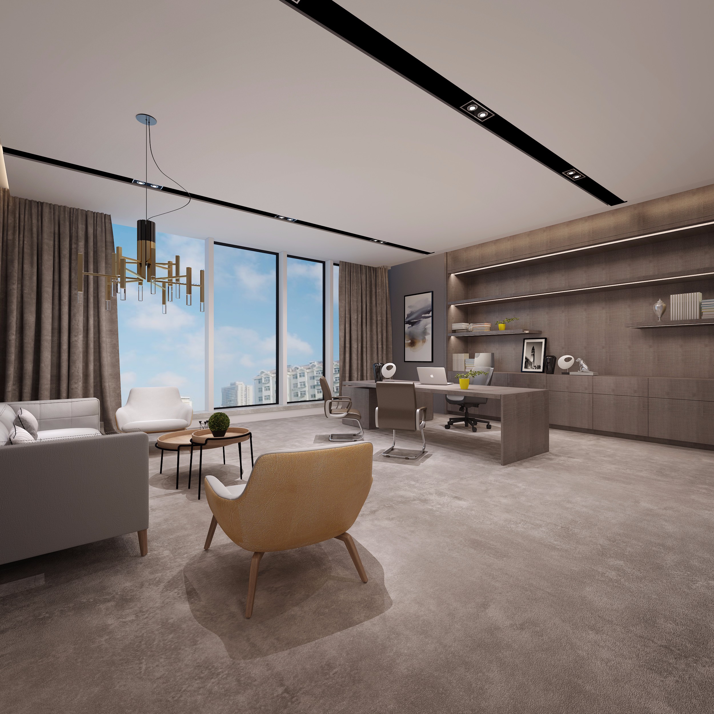 高檔奢侈辦公室裝修設計-第2張圖片-上海古都建筑設計集團 高檔奢侈辦公室裝修設計-第2張圖片-上海古都建筑設計集團