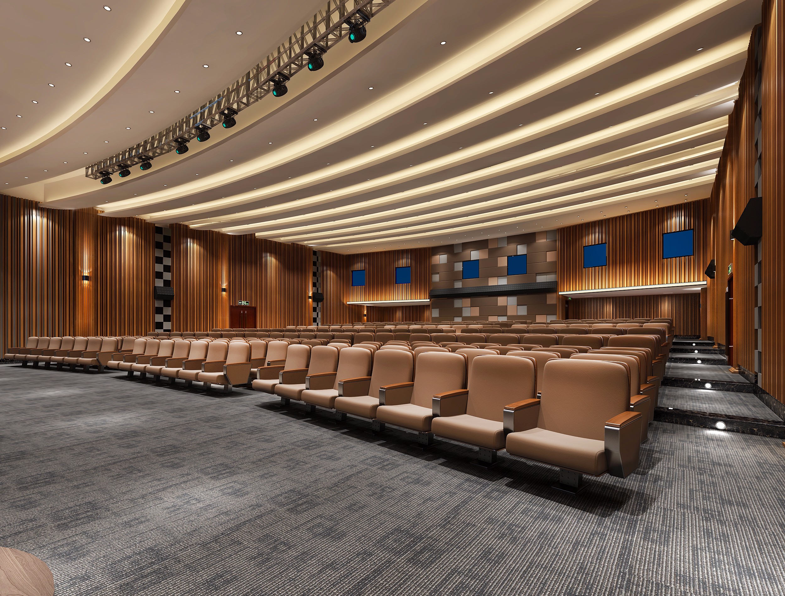 200平大型報告廳裝修設計-第3張圖片-上海古都建筑設計集團 200平大型報告廳裝修設計-第3張圖片-上海古都建筑設計集團