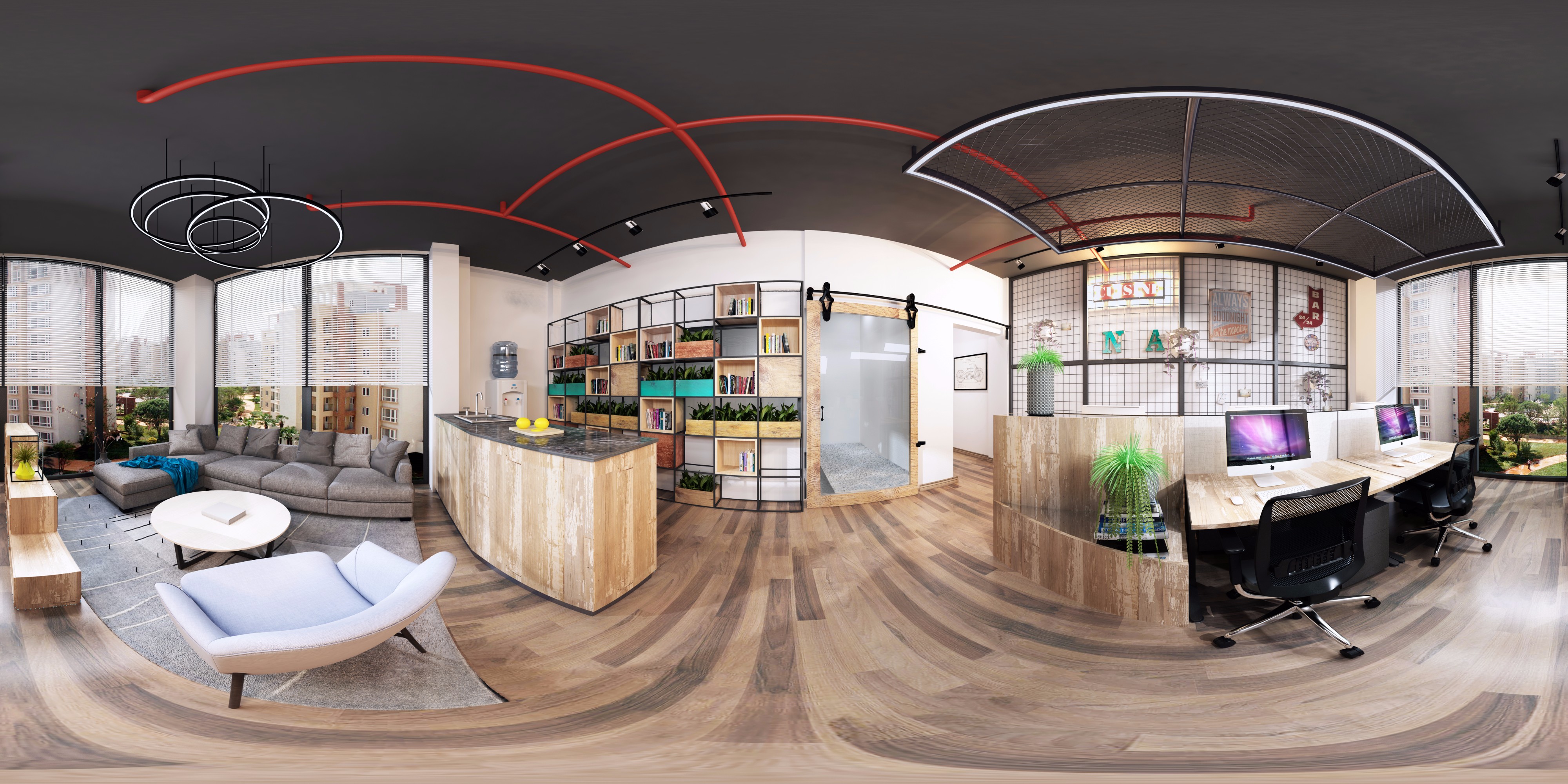 浦東新區(qū)奢華工業(yè)風辦公室裝修設計-第2張圖片-上海古都建筑設計集團 浦東新區(qū)奢華工業(yè)風辦公室裝修設計-第2張圖片-上海古都建筑設計集團