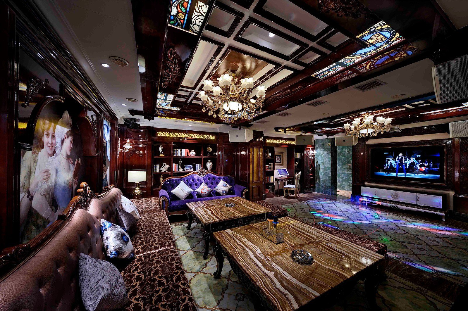 歐式復古歌廳裝修設計-第6張圖片-上海古都建筑設計集團 歐式復古歌廳裝修設計-第6張圖片-上海古都建筑設計集團