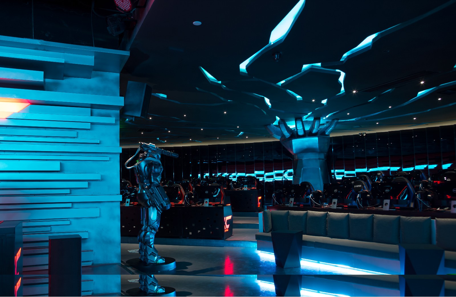 普陀區現代科技風格網吧裝修設計-第5張圖片-上海古都建筑設計集團 普陀區現代科技風格網吧裝修設計-第5張圖片-上海古都建筑設計集團