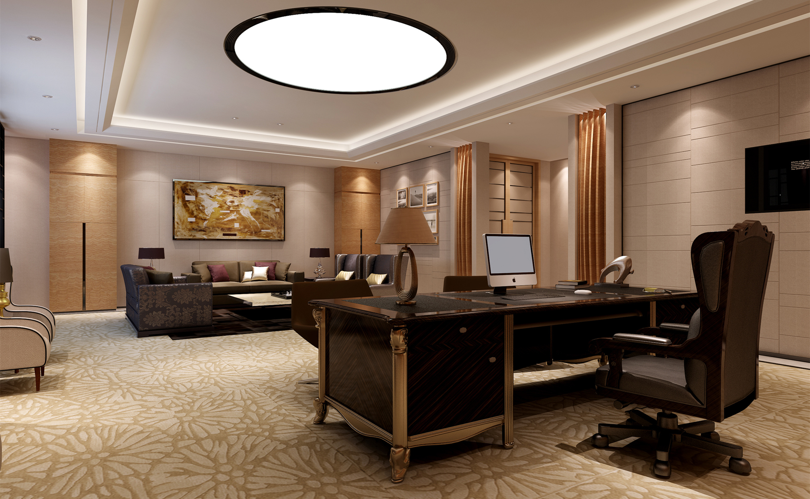 高檔奢華辦公室裝修設(shè)計(jì)-第3張圖片-上海古都建筑設(shè)計(jì)集團(tuán) 高檔奢華辦公室裝修設(shè)計(jì)-第3張圖片-上海古都建筑設(shè)計(jì)集團(tuán)