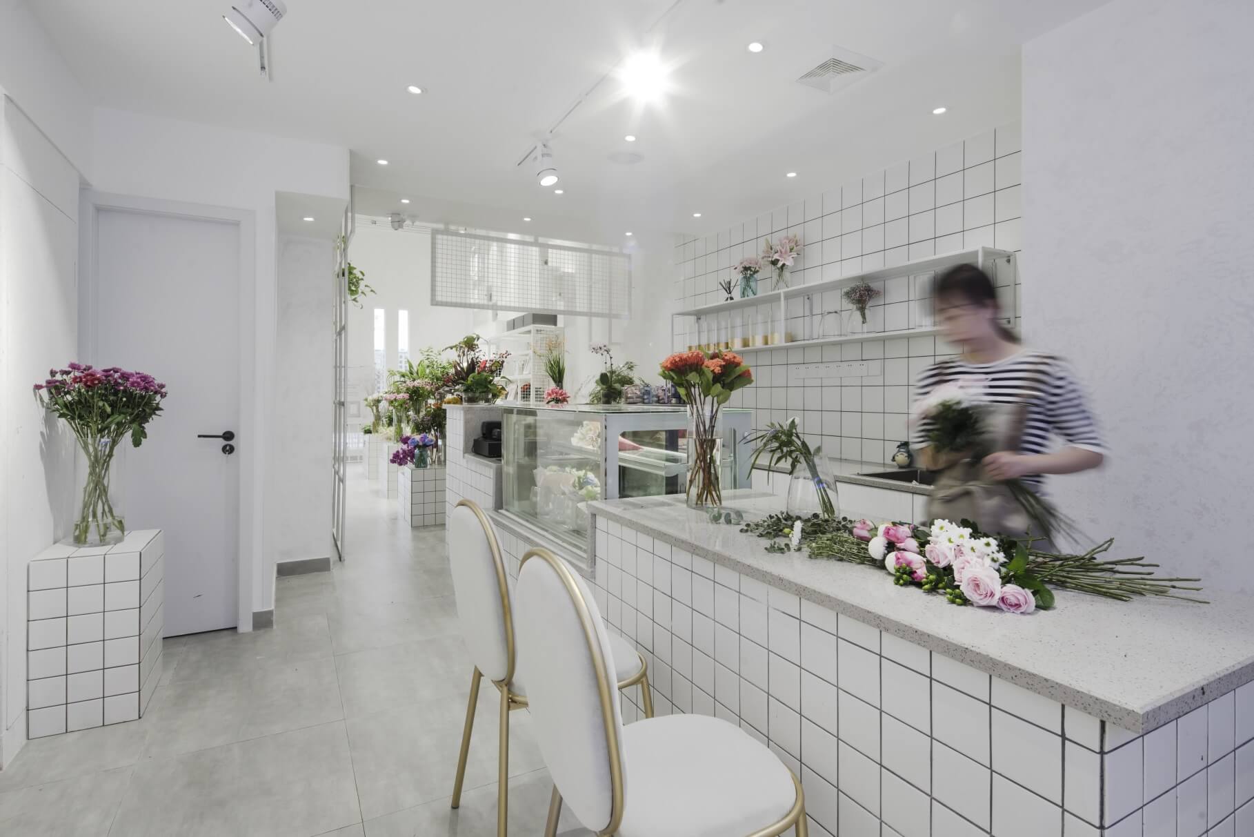 清新簡約花藝店裝修設計-第4張圖片-上海古都建筑設計集團 清新簡約花藝店裝修設計-第4張圖片-上海古都建筑設計集團