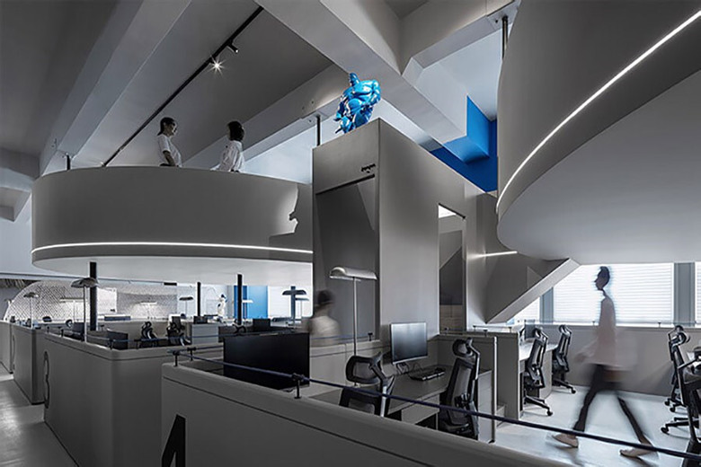 2100平創意風格辦公室設計效果展示-第4張圖片-上海古都建筑設計集團 2100平創意風格辦公室設計效果展示-第4張圖片-上海古都建筑設計集團